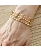 Pulsera dorada FLOGARME STEEL