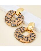 Pendientes marrones ELEONA STEEL