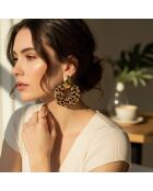 Pendientes marrones ELEONA STEEL