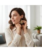 Boucles d'oreilles GARANDIA noires