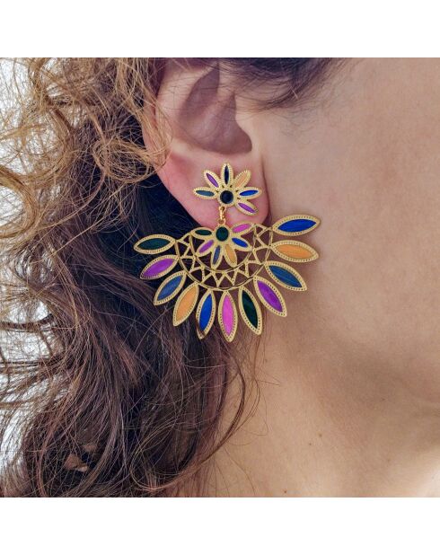 Veelkleurige oorbellen van VENISIA STEEL