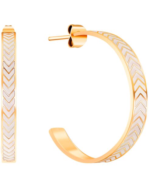 Pendientes LIAM blancos