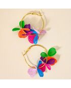 MULTICOLOR FLOWERING BOUQUET Ohrringe