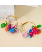 MULTICOLOR FLOWERING BOUQUET Ohrringe