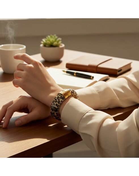 Bruine armband van PIEDRAL STEEL