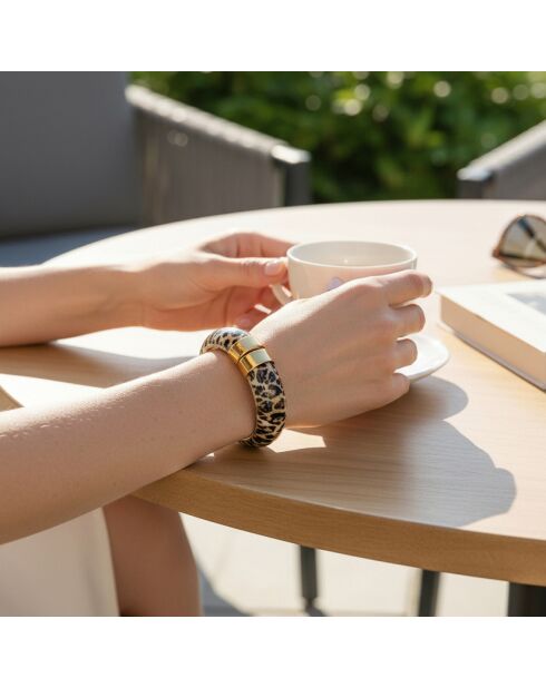 Bruine armband van PIEDRAL STEEL