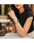 Bracelet FLORUS STEEL bleu