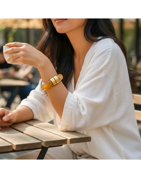 Bracelet PIEDRAL STEEL beige