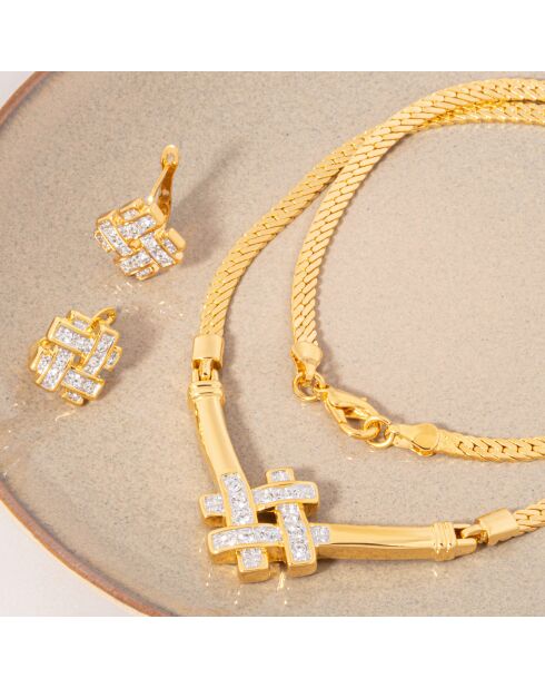 Parure CROSELLA blanche