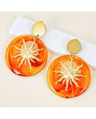 Orecchini SOL DE LA CHIQUITA STEEL marroni