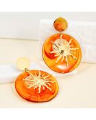 Orecchini SOL DE LA CHIQUITA STEEL marroni