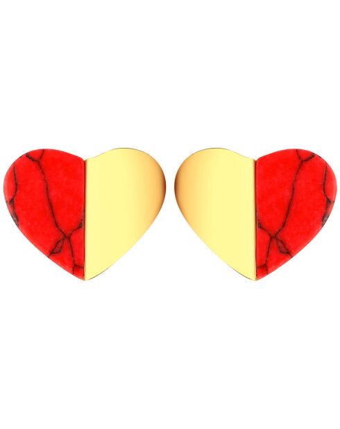 ROMANCE rote Ohrringe