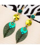 LA SELVA smaragdgrüne Ohrringe