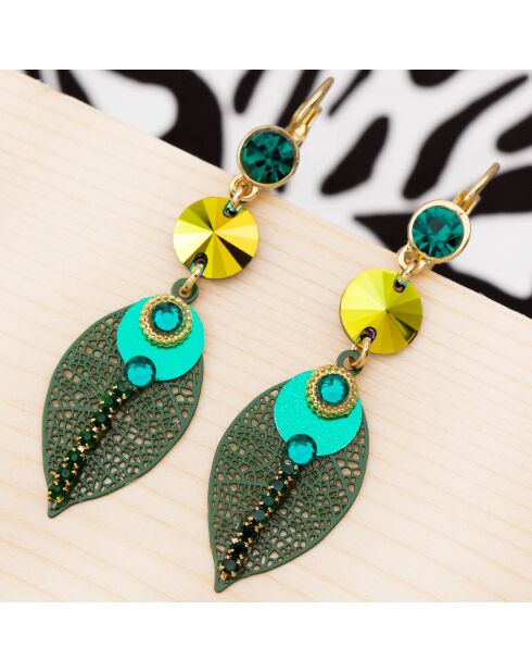 LA SELVA smaragdgrüne Ohrringe