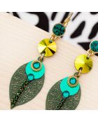 LA SELVA smaragdgrüne Ohrringe