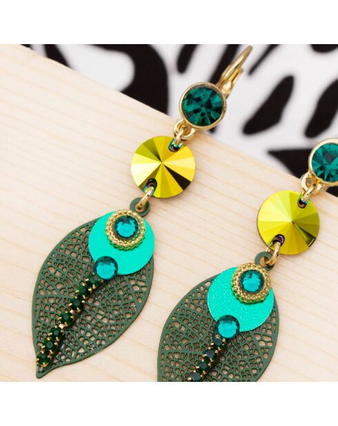 LA SELVA smaragdgrüne Ohrringe