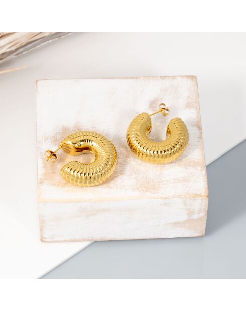 Boucles d'oreilles EODACE dorées