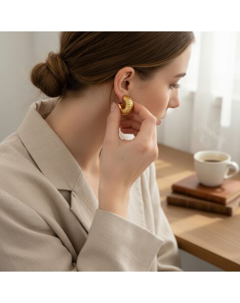 Boucles d'oreilles EODACE dorées