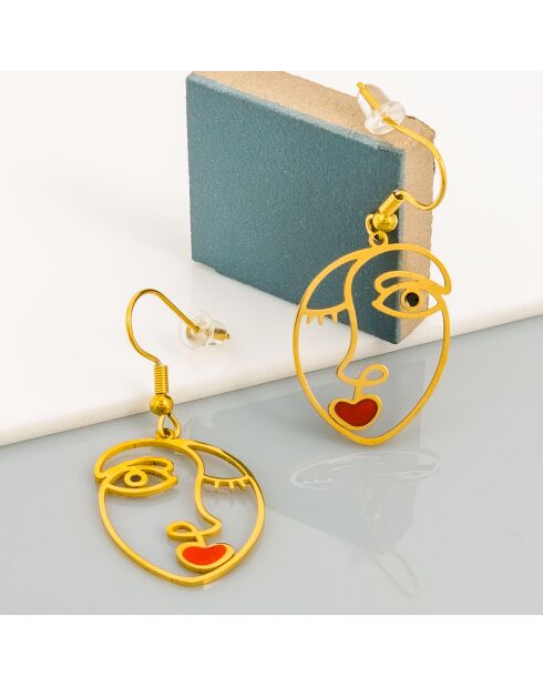 Pendientes rojos PARISINOS