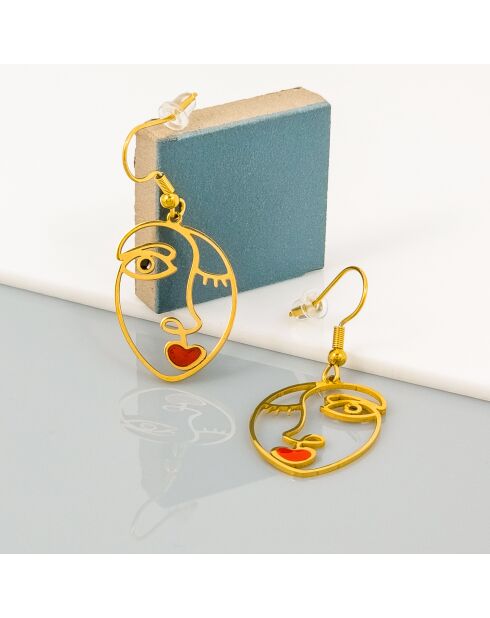 Pendientes rojos PARISINOS