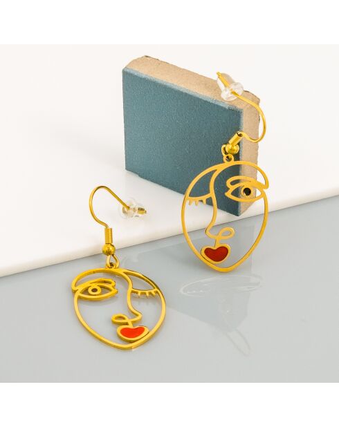 Pendientes rojos PARISINOS