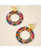 Boucles d'oreilles STONES RIVER VALLEY multicolores