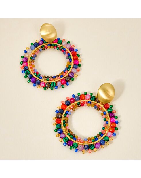 Boucles d'oreilles STONES RIVER VALLEY multicolores