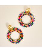 Boucles d'oreilles STONES RIVER VALLEY multicolores