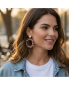 Boucles d'oreilles STONES RIVER VALLEY multicolores