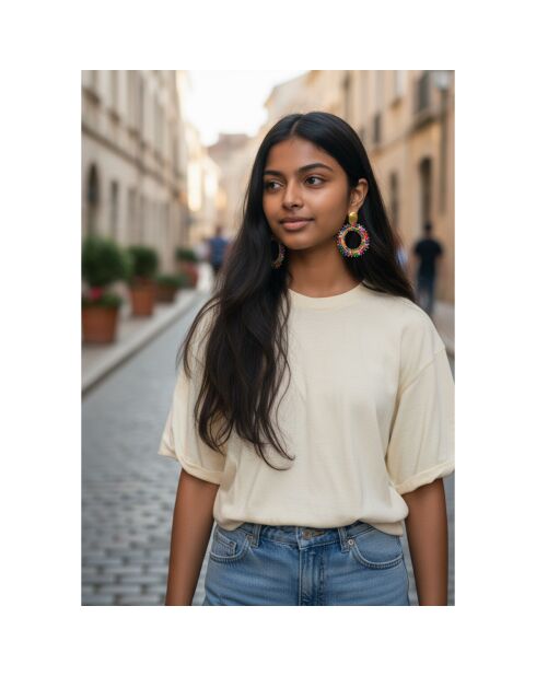 Boucles d'oreilles STONES RIVER VALLEY multicolores