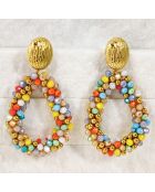 VEELKLEURIGE ITALIAANSE VALLEY-oorbellen