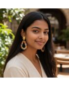 VEELKLEURIGE ITALIAANSE VALLEY-oorbellen