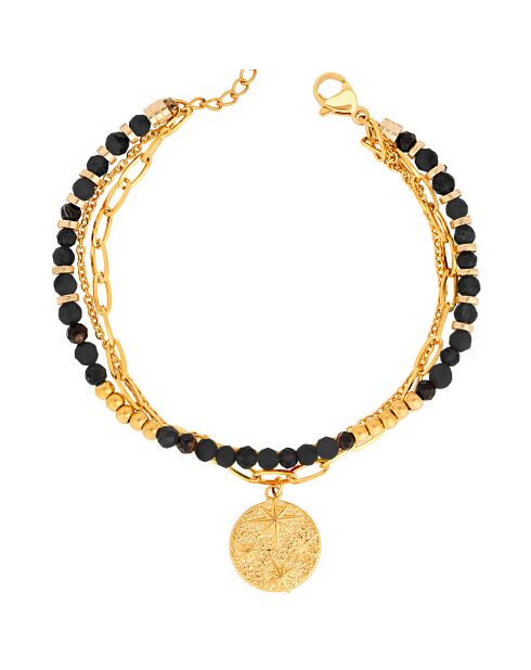 Bracelet GALAXIS CRYSTAL STEEL noir