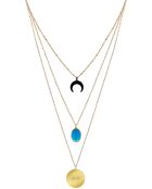 SOL Y MAR STEEL halsketting turkoois