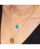 SOL Y MAR STEEL halsketting turkoois