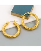 OMBELINE gouden oorbellen