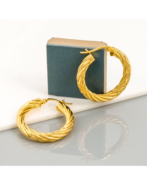 OMBELINE gouden oorbellen