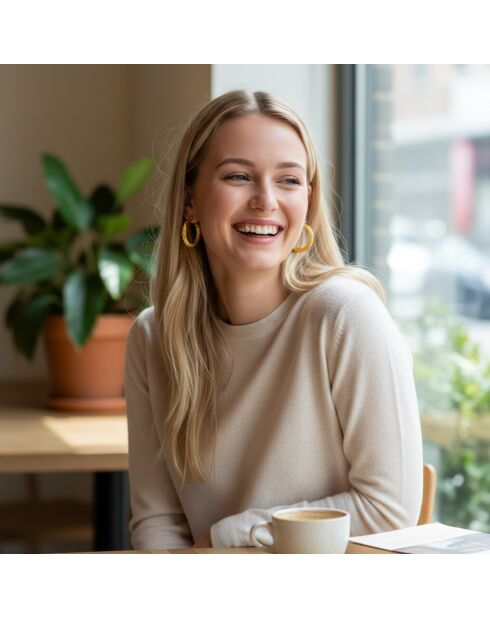 OMBELINE gouden oorbellen