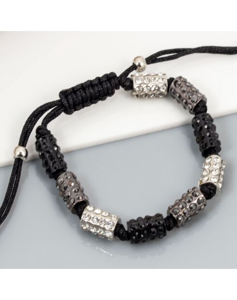Bracelet CONEXION noir / gris / blanc