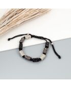 Bracelet CONEXION noir / gris / blanc