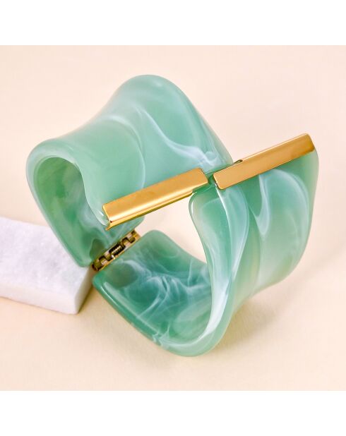 Bracelet PANTHERONE STEEL vert kaki