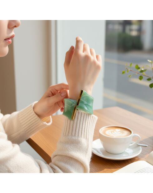 Bracelet PANTHERONE STEEL vert kaki