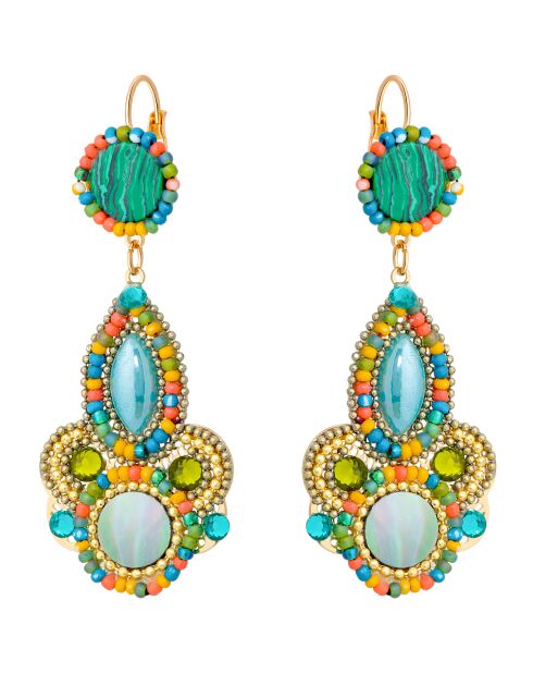 ITALINA smaragdgrüne Ohrringe