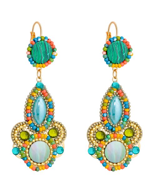 ITALINA smaragdgrüne Ohrringe