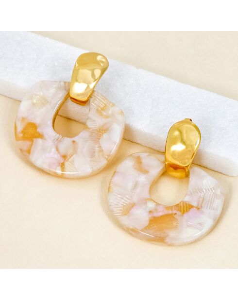 Pendientes ELEONA STEEL blancos