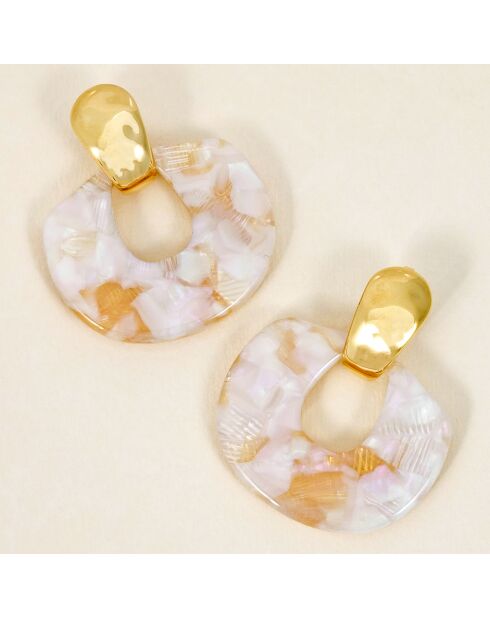 Pendientes ELEONA STEEL blancos