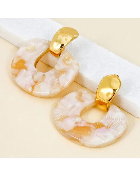 Pendientes ELEONA STEEL blancos