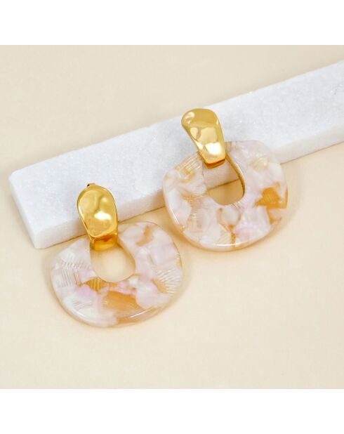 Pendientes ELEONA STEEL blancos