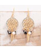 TAMPA REVITAS schwarz/weiße Ohrringe