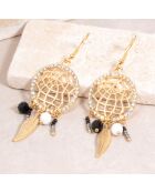 TAMPA REVITAS schwarz/weiße Ohrringe